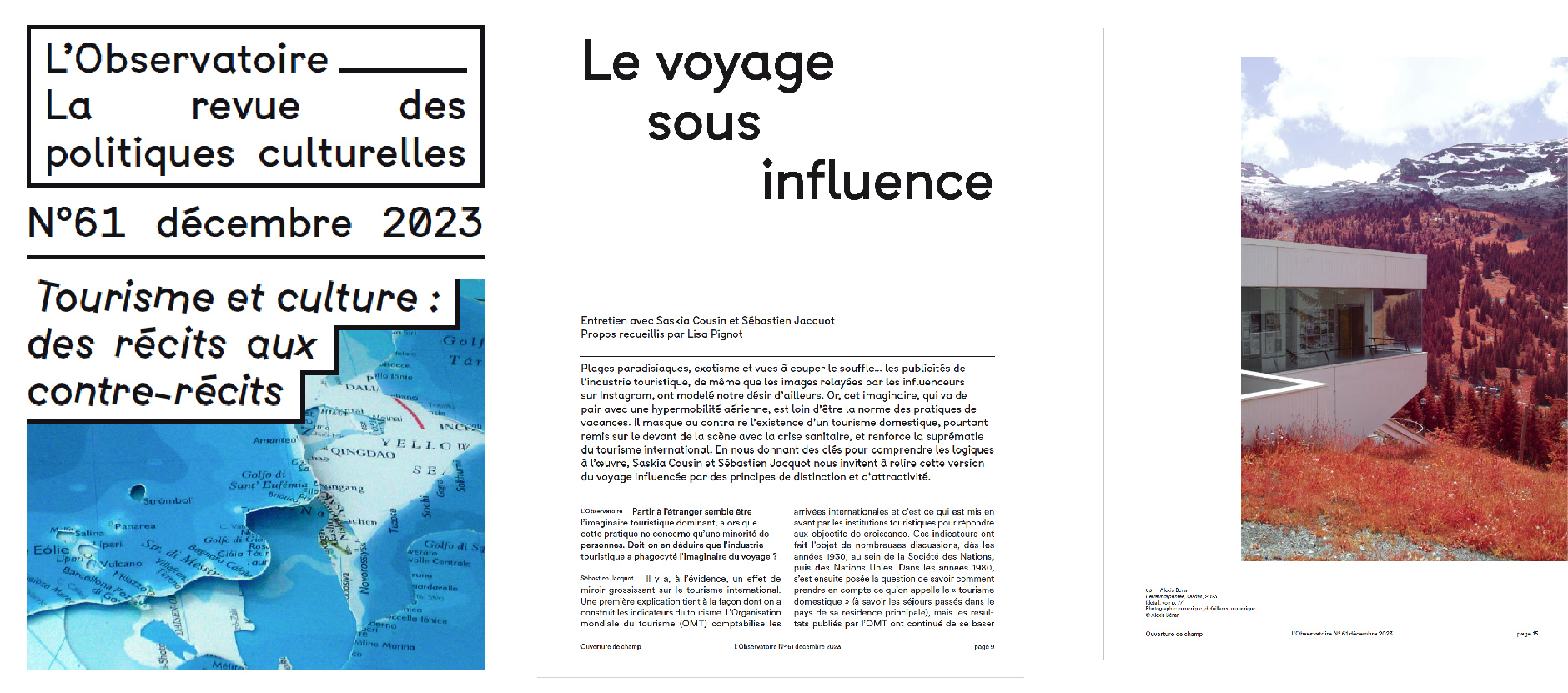 Bandeau images issues de l'Observatoire n°61