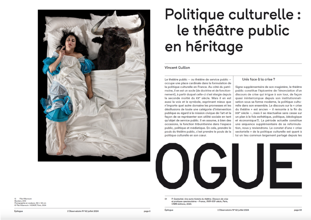 Double page revue 62, rubrique Epilogue