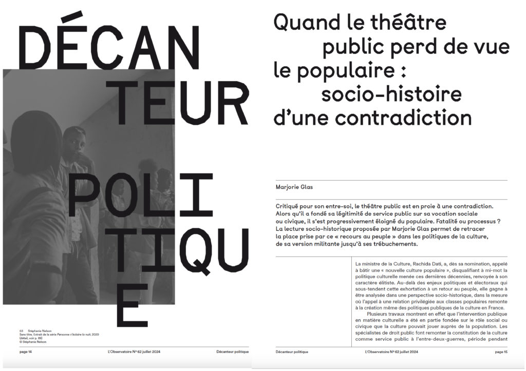 Double page revue 62 rubrique Décanteur