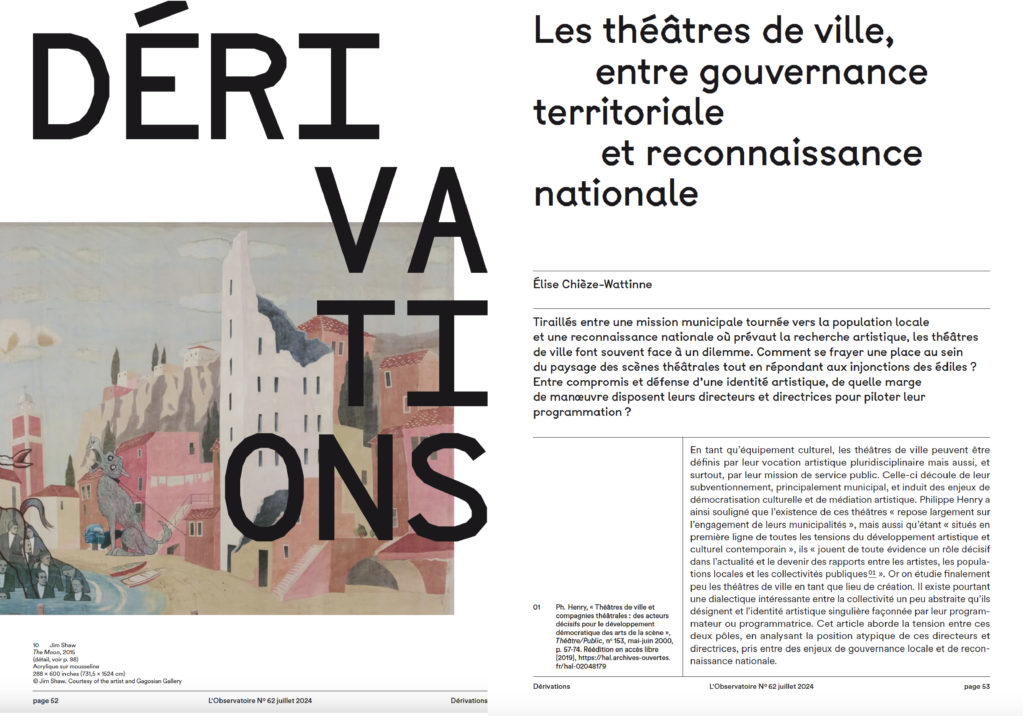 Double page revue 62 rubrique Dérivation