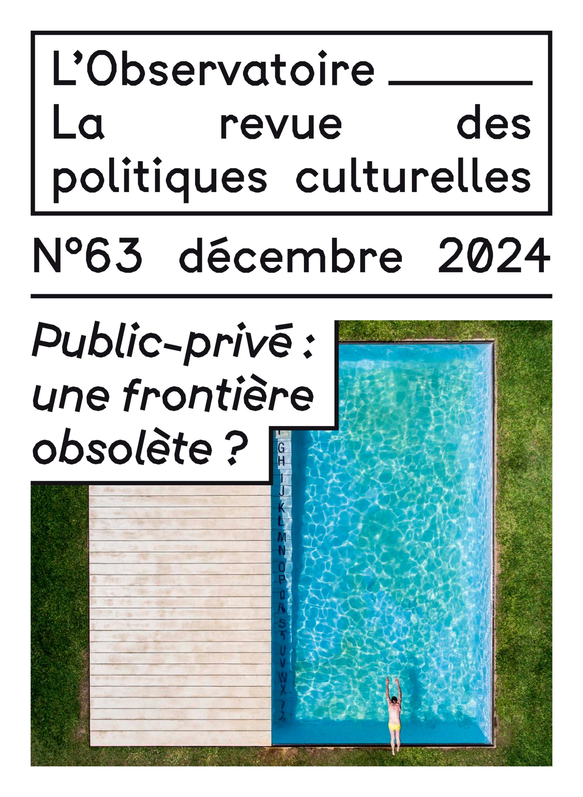 Couverture de l'Observatoire n°63. Piscine avec plongeur